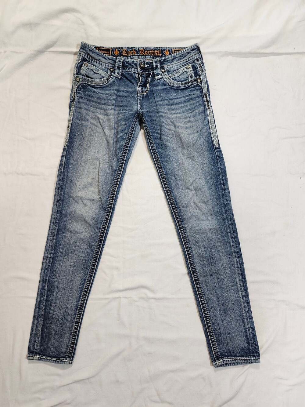 Rock Revival Johanna Skinny Medium Wash Stretch Denim Jeans